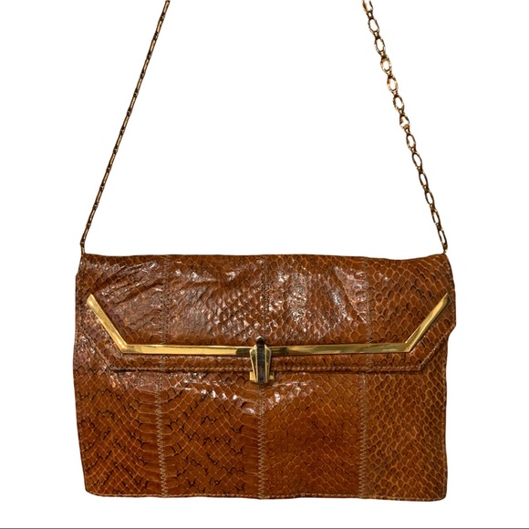 Vintage snake skin leather purse - Picture 2 of 10